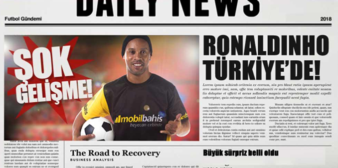 Mobilbahis Ronaldinho sponsoru