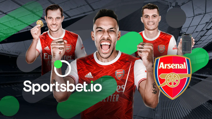 Sportsbet.io Sponsorluk Anlaşmalarına Arsenal ile Bir Yenisini Ekledi